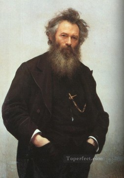  Kramskoi Canvas - Portrait of Ivan I Shishkin Democratic Ivan Kramskoi